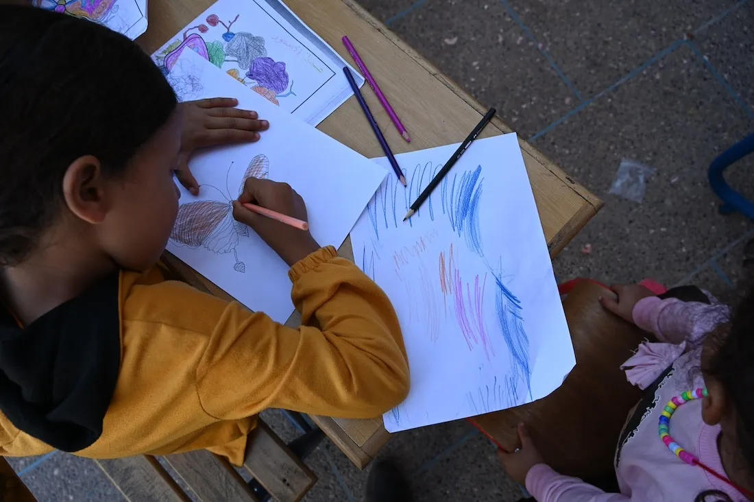 Children drawing