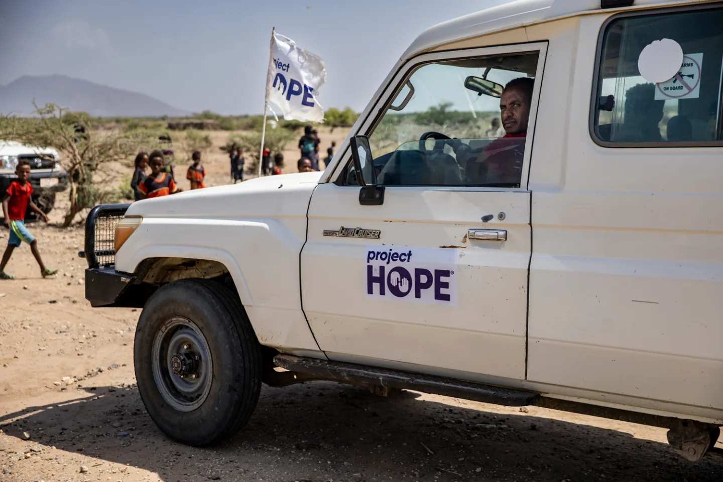 man in Project HOPE truck