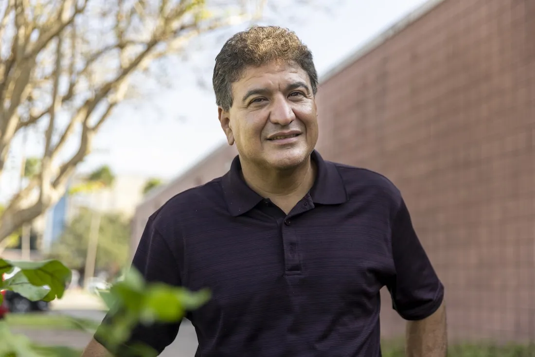Ramon outside El Milagro Clinic in McAllen, Texas